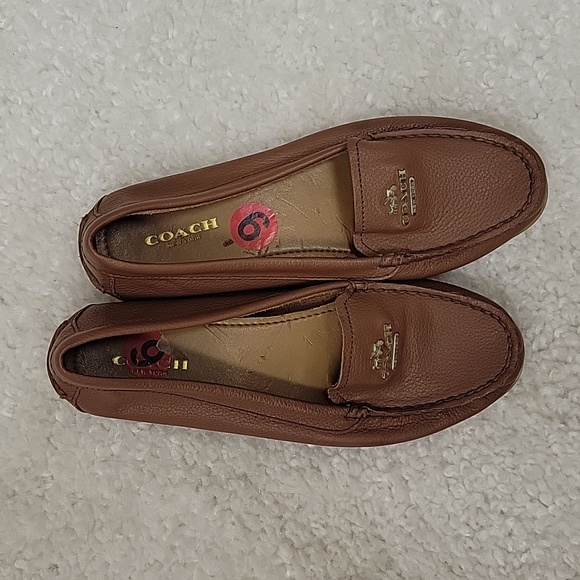 Coach opal brown loafers, size 6 - Picture 2 of 12